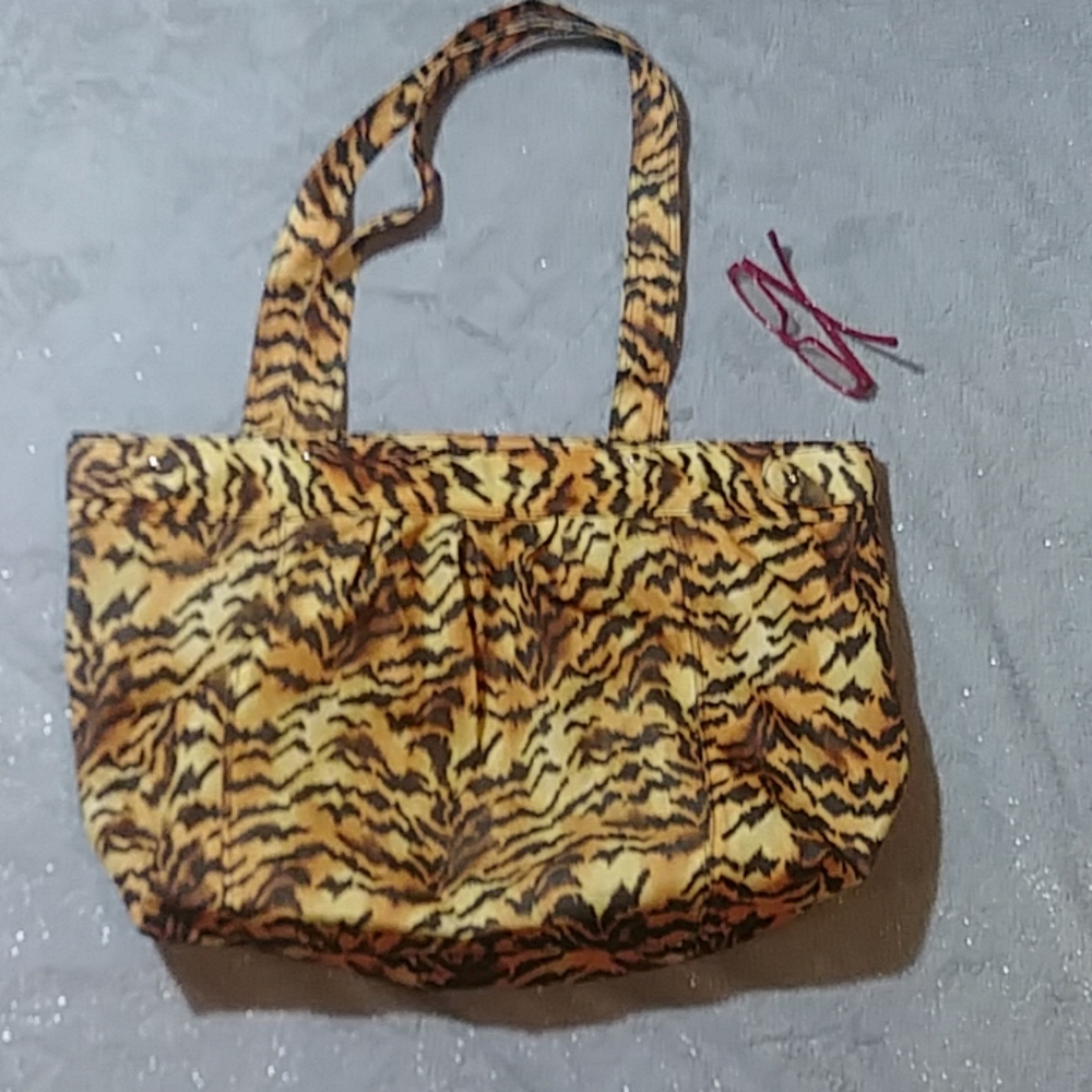 Very large leopard print tote bag